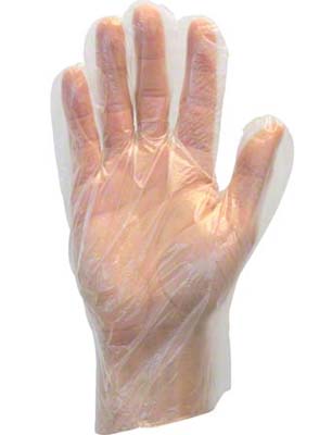 GLOVE POLY MEDIUM DISPOSBALE