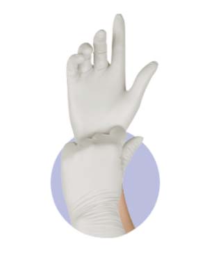 GLOVE VINYL SM PF SYNTHETIC