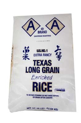 RICE LONG GRAIN 4% AA TEXAS