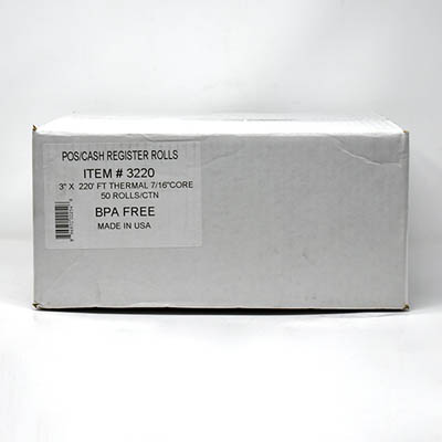 PPR ROLL THERMAL 3"X220'FT BPA FREE