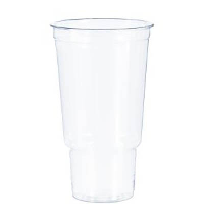 CUP PLAST 32 OZ CLR PEDESTAL (PET)