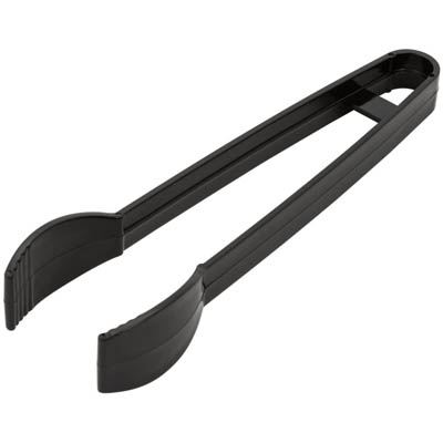 CUTLERY PLAST TONGS 7" SM BLK