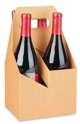 WINE CARRIER 4 BOTTLE WHITE