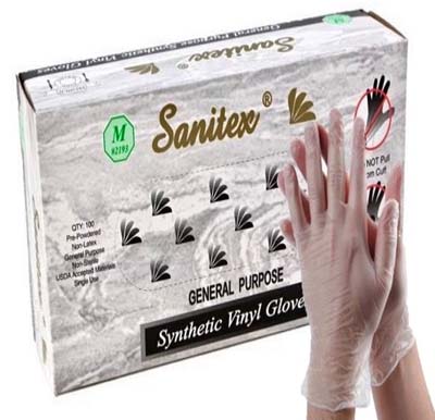 GLOVE VINYL SMALL POWDERED