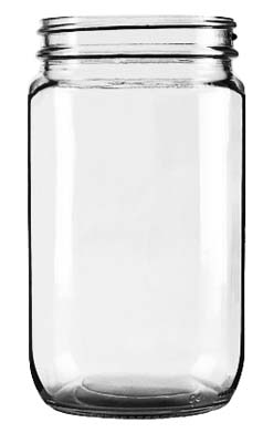 STRAIGHT SIDED JAR GLASS 32 OZ