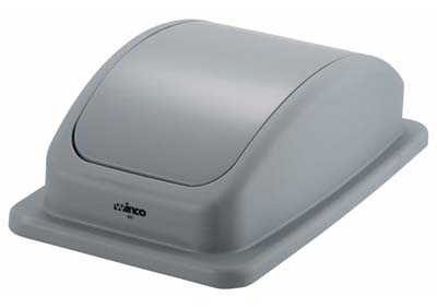 TRASH RECEPTACLE LID/TOP GRAY