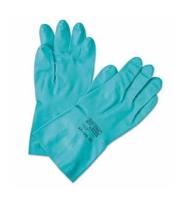 GLOVE NITRILE 18" MED GRN SZ 8