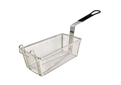 FRY BASKET 11" BLACK PLASTIC HANDLE