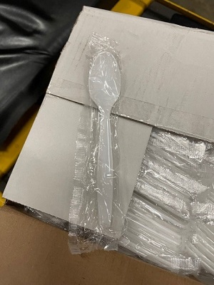 CUTLERY SPOON XHVY WHT WRAPPED