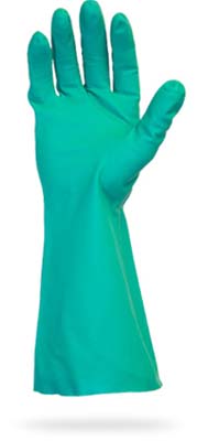 GLOVE NITRILE LR GREEN UNLINED