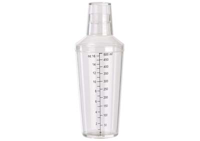 BAR COCKTAIL SHAKER CLEAR 16 OZ.