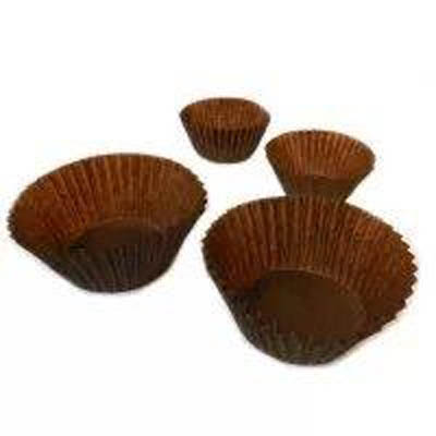 CUP BAKING 4.5" BRWN 2BTMX1.25WALL BRW