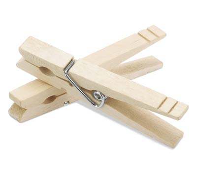 WOOD NATURAL CLOTHESPINS