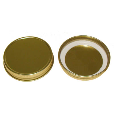 METAL CAP GOLD 28/400 RIBBED (4600/CS)