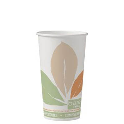 CUP PPR HOT 20 OZ BARE COMPOSTABLE