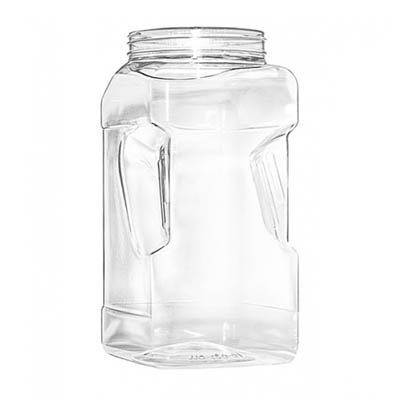 JAR 1 GAL SQUARE PET CLEAR