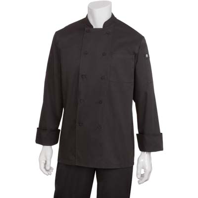 COAT CHEF BASIC XLG BLK CALGARY