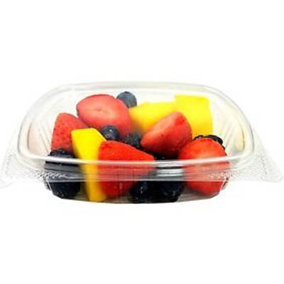 CONT DELI PLASTIC HINGED 8OZ FL