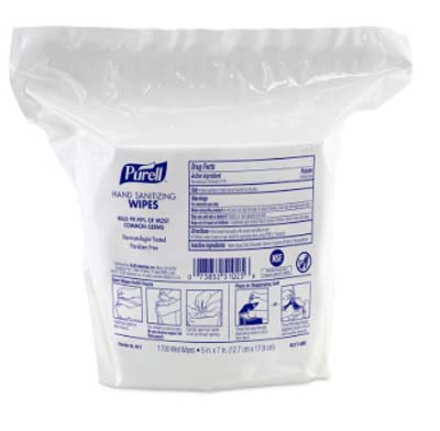 WIPES PURELL HAND SANITIZING