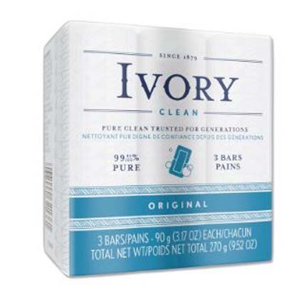 IVORY 12364 BAR SOAP 72/3.1OZ