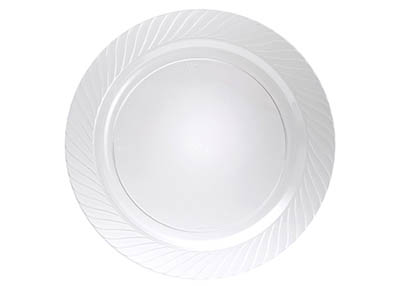 PLATE PLAST 10" CLEAR OPULANCE