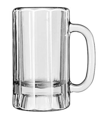 MUG 14 OZ BEER GLASS PANELED