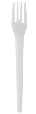 FORK 6" IND WRPD WHT COMPOSTABLE