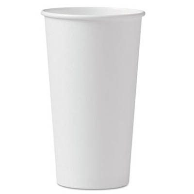 CUP PPR HOT 20 OZ WHT SINGLE WALL