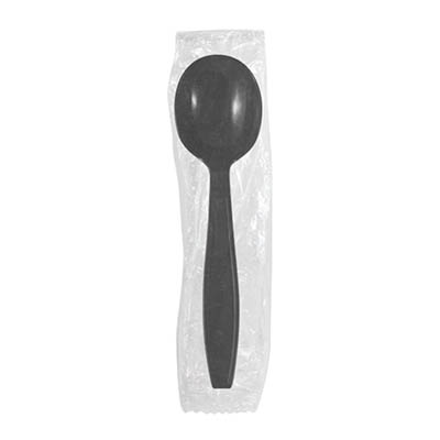 CUTLERY WRAPPED SOUP SPOON HEAVY WEIGHT