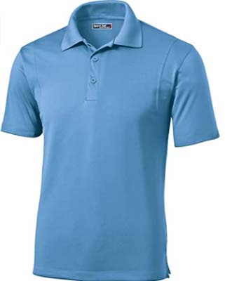 SHIRT POLO BLUE SPORT WICK MED BLUE