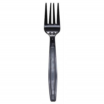 CUTLERY FORK EXTRA HEAVY BLACK (10/100/C