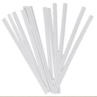 TWIST TIES 4"X3/16" WHT