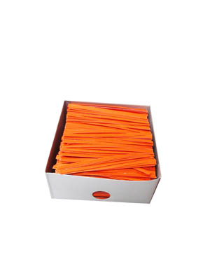 TWIST TIES ORANGE 4"X3/16"