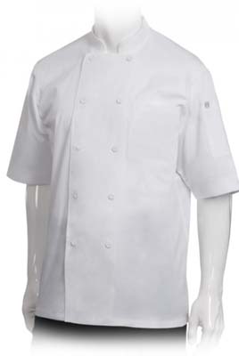 MONTREAL CHEF COAT WHITE LARGE