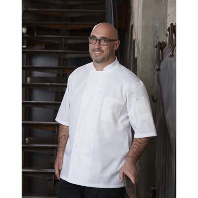 MONTREAL CHEF COAT WHITE MEDIUM