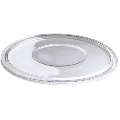 LID PLAST 320 OZ CLR FLAT PET