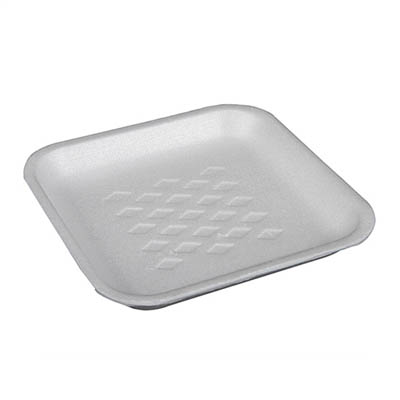 TRAY FOAM MEAT #1S WHITE -BF