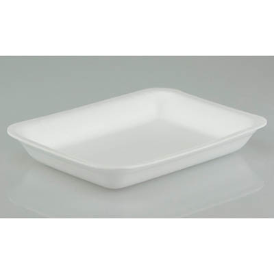 TRAY FOAM MEAT #2P WHITE -BF