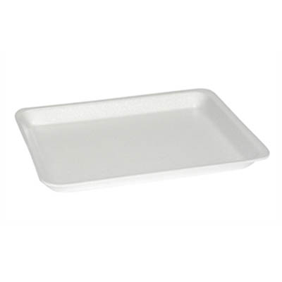 TRAY FOAM MEAT #8P WHITE -BF