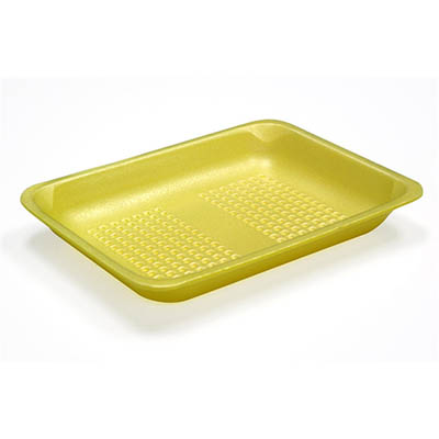 TRAY FOAM MEAT #4P YELLOW -BF