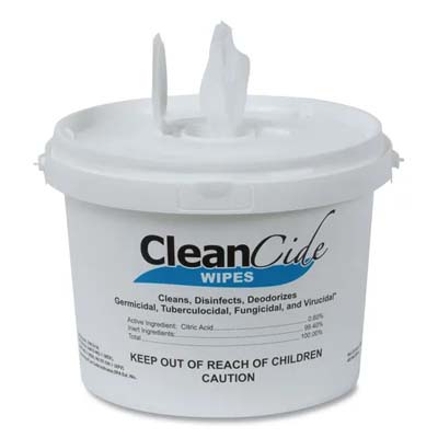CLEANCIDE DISINFECTING WIPES FRESH 400