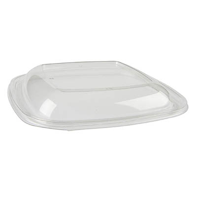 LID PLAST 24-48 OZ CLR DOME SQR