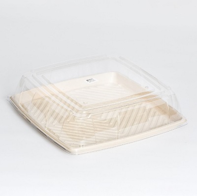 LID PLAST FOR 16" SQR PLATTER PET