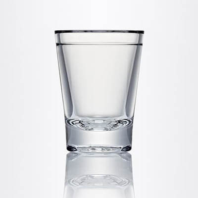 GLASS SHOT 1.25 OZ POLYCARBONATE CLEAR