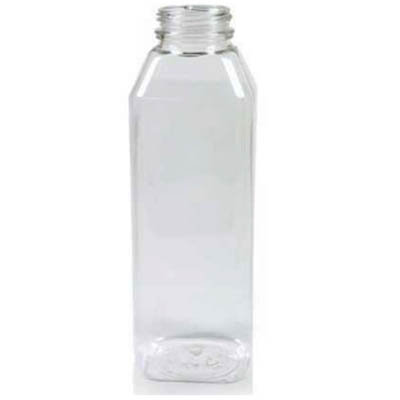 BOTTLE PLAST 16 OZ SQR PET 38MM