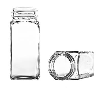 JAR SPICE 32 OZ. SQT CLEAR