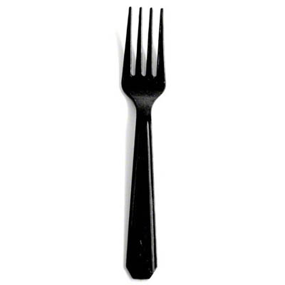 CUTLERY FORK EMHF HEAVY BLACK