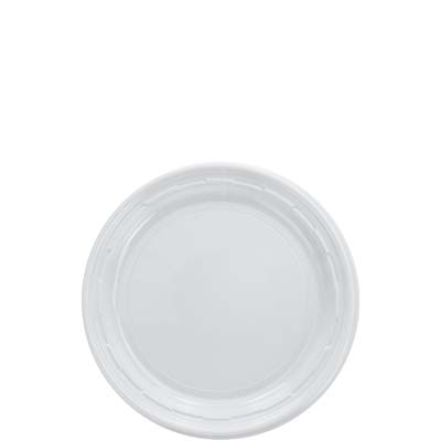 PLATE PLAST 7" WHT DART