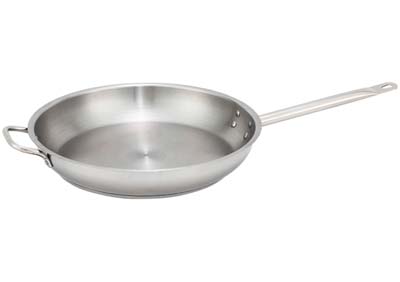 PAN FRY 14" INDUCTION S/S W/HANDLE