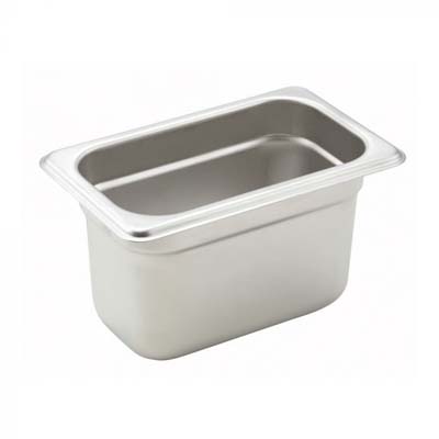 1/9 SIZE 4" HEAVY WEIGHT STEAM TABLE PAN